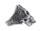 Anillo Roze Calavera Color Plata Unisex