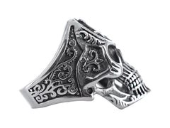 Anillo Roze Calavera Color Plata Unisex