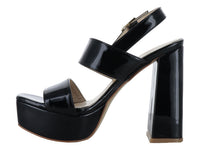 Sandalias ROZE de Charol Negro para Mujer