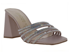 Sandalias ROZE Beige con Cristales para Mujer