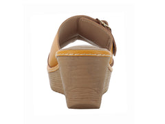 Sandalias Sary Plataforma Mostaza para Mujer
