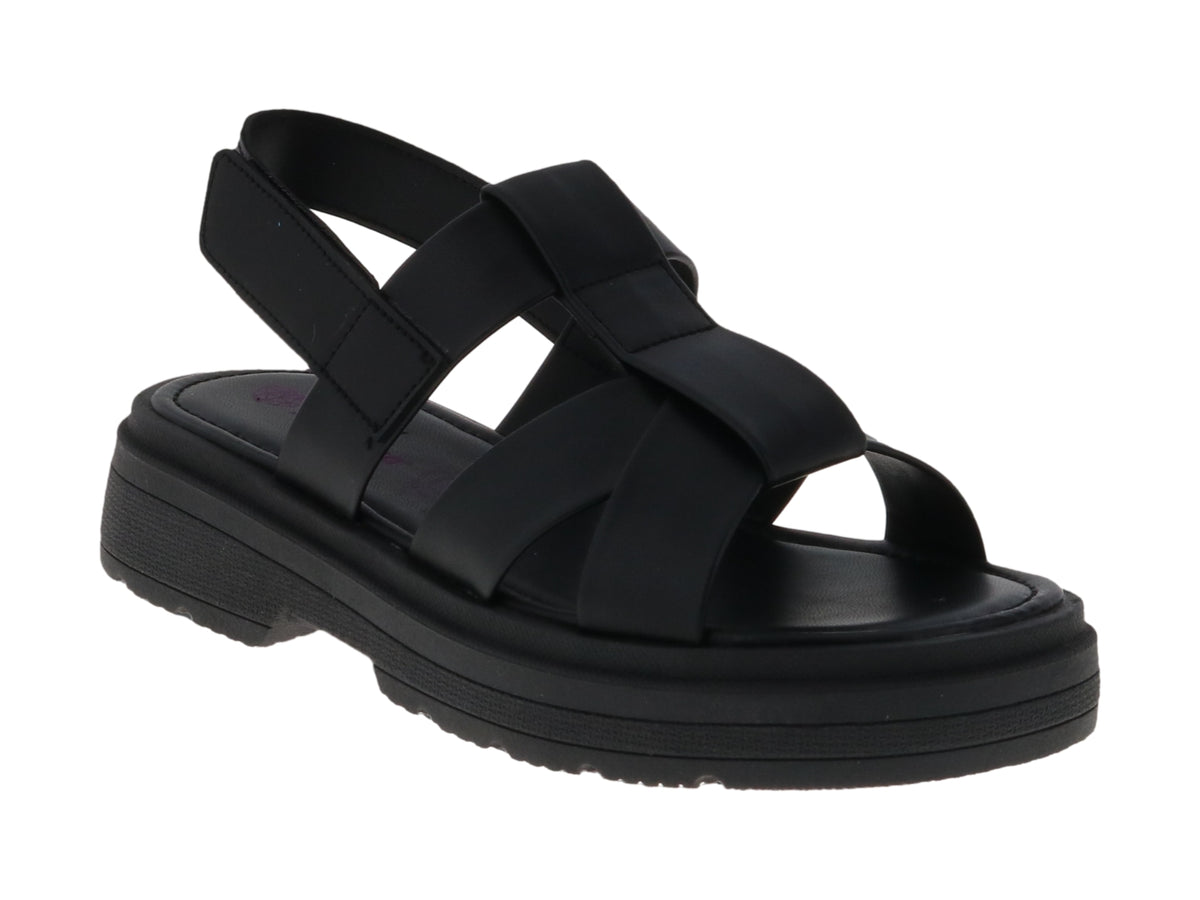 Sandalias Tropicana Negras de Plataforma para Niña