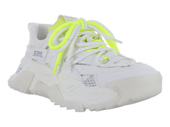 Tenis Steve Madden Blanco y Plata para Mujer