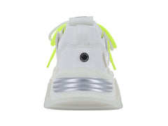 Tenis Steve Madden Blanco y Plata para Mujer