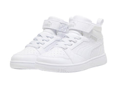 Tenis PUMA Rebound V6 Mid Blancos para Niño