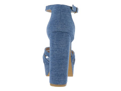 Sandalias Clasben de Mezclilla Azul para Mujer