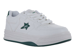 Tenis Clasben Sidney Blanco Verde para Mujer
