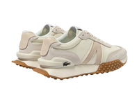 Tenis Lacoste L-Spin Deluxe Blanco y Beige para Mujer