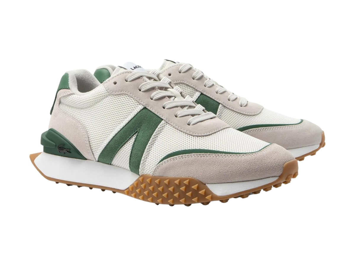 Tenis Lacoste L-Spin Deluxe Blanco y Verde para Hombre