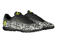 Tenis de Fútbol Charly Negro Blanco Amarillo para Hombre
