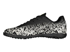 Tenis de Fútbol Charly Negro Blanco Amarillo para Hombre