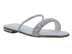 Sandalias MELI&ANA Blancas con Brillos para Mujer