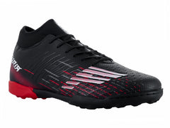 Tenis de Fútbol Furia 1515 Negro-Rojo para Hombre