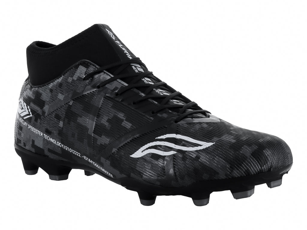 Tenis de Fútbol Furia Negro Plata para Hombre