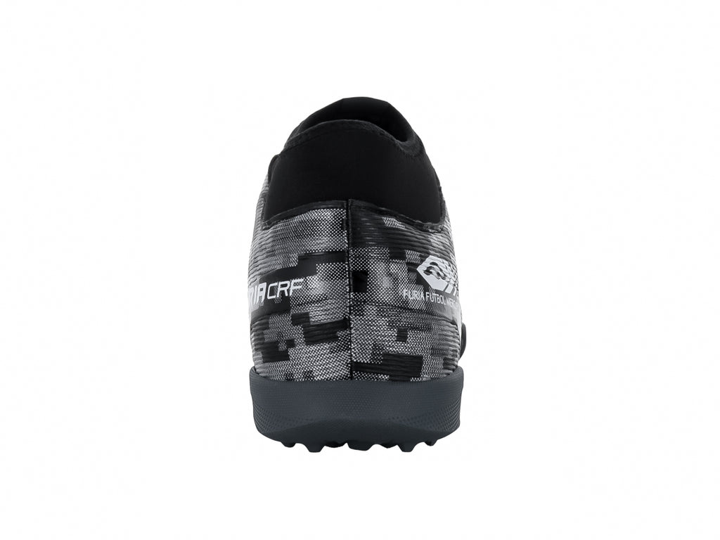 Tenis de Fútbol Furia Negro Plata para Hombre