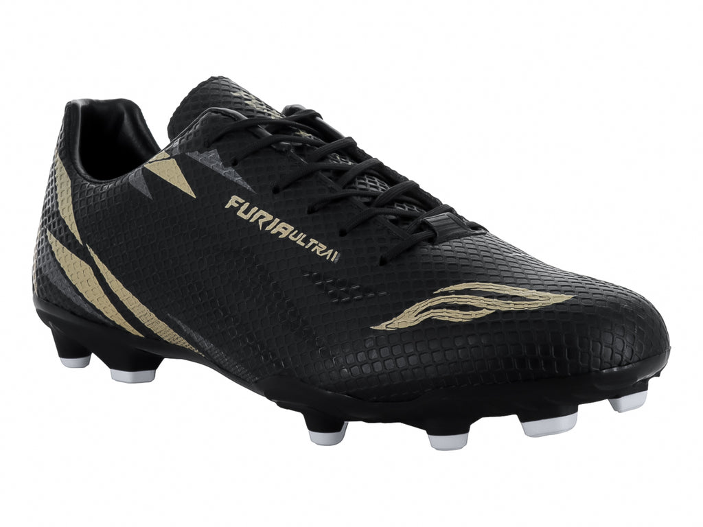 Tenis de Fútbol Furia 1023 Negro con Oro para Hombre