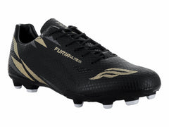 Tenis de Fútbol Furia 1023 Negro con Oro para Hombre