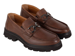 Zapatos Mocasines Brantano Color Caoba para Hombre