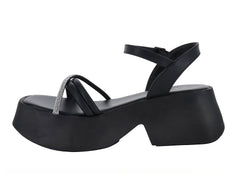 Sandalias Luna Rosa Negro para Mujer