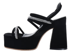 Sandalias Luna Rosa Negro para Mujer