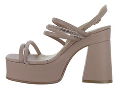Sandalias Luna Rosa Color Maquillaje para Mujer