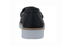 Zapatos Mocasines Luna Rosa Negro para Mujer