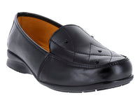 Zapatos Mocasines de Piel Negro Luna Rosa para Mujer