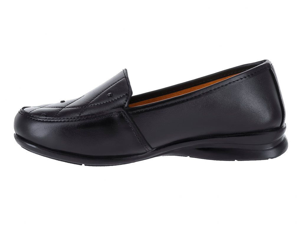 Zapatos Mocasines de Piel Negro Luna Rosa para Mujer