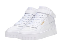 Tenis PUMA Carina Street Mid Blancos y Oro para Mujer