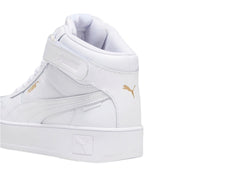 Tenis PUMA Carina Street Mid Blancos y Oro para Mujer