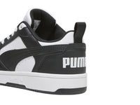 Tenis PUMA Rebound V6 Lo Blanco y Negro para Niño