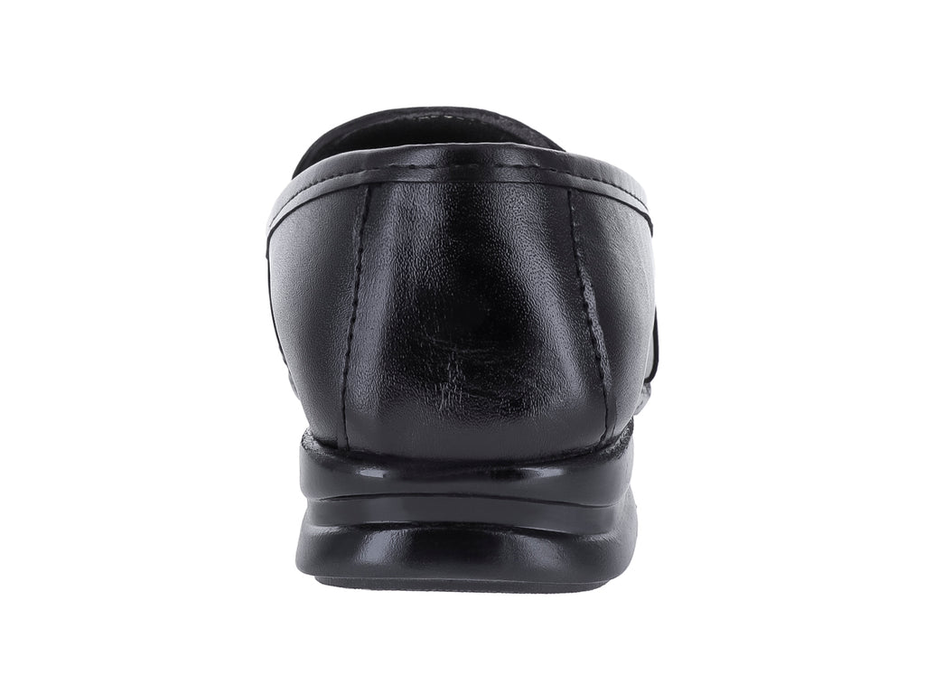 Zapatos Planos de Piel Negros Luna Rosa para Mujer