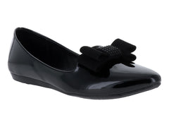 Zapatos Planos Mutante en Charol Negro para Mujer
