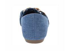 Zapatos Planos Mutante Mezclilla Azul para Mujer