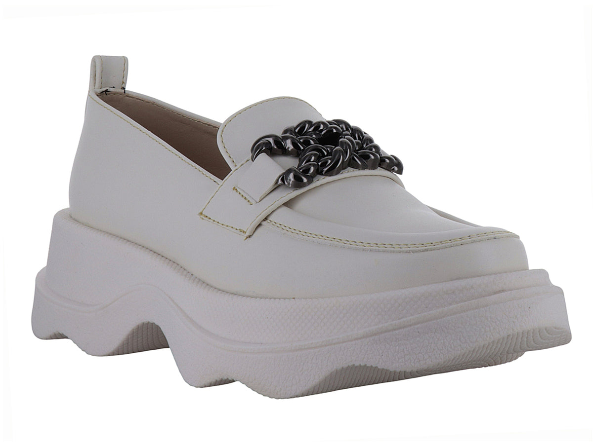 Zapatos Loafer Mutante Latte para Mujer