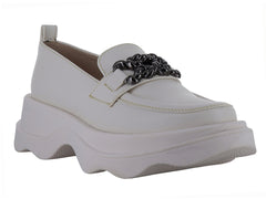 Zapatos Loafer Mutante Latte para Mujer