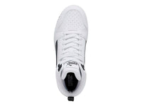 Tenis PUMA Rebound V6 Mid Blanco y Negro para Niño