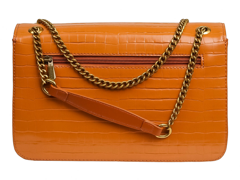 Bolsa de Hombro David Jones Color Caramelo para Mujer