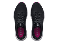 Tenis Under Armour Charged Aurora 2 Negro y Rosa para Mujer