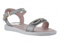 Sandalias Viris Princesitas Marfil Plata para Niña