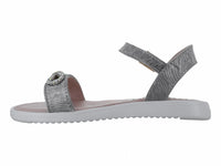 Sandalias Viris Marfil Plata para Niña