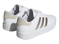 Tenis Adidas Court Platform Blanco y Dorado para Mujer