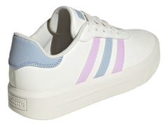 Tenis Adidas Court Platform Blanco, Lila y Azul para Mujer