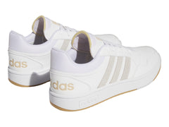 Tenis Adidas Hoops 3.0 Blanco y Beige para Hombre