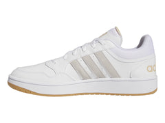 Tenis Adidas Hoops 3.0 Blanco y Beige para Hombre