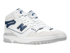 Tenis New Balance BB650 Blanco y Azul Marino para Hombre