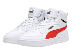Tenis PUMA Caven 2.0 Mid Blanco y Rojo para Hombre