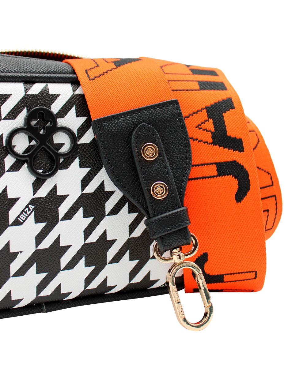 Bolsa de Hombro Jaime Ibiza Pata de Gallo Multicolor para Mujer