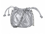 Bolsa de Hombro Ferretina Lola Diamante Plata para Mujer