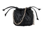 Bolsa de Hombro Ferretina Lola Diamante Negro para Mujer